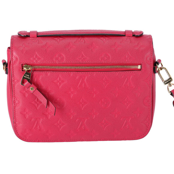 Louis Vuitton Pochette Metis MM Monogram Empreinte Shoulder Bag Hot Pink - Picture 8 of 13